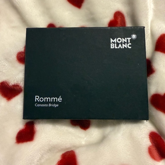 Montblanc Other - Montblanc Rommé Card Set in Black